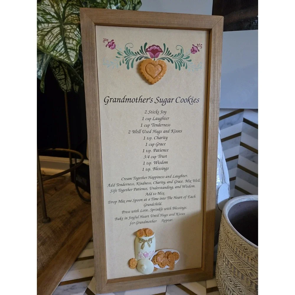 Grandmas Sugar Cookie Cottagecore‎ Grandmacore Wall Sign